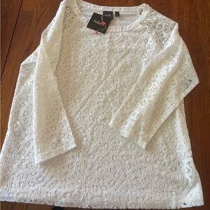 Rafaella White Lace Top